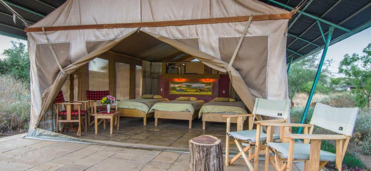 Comfortable safari accommodation at Sentrim Amboseli Lodge
